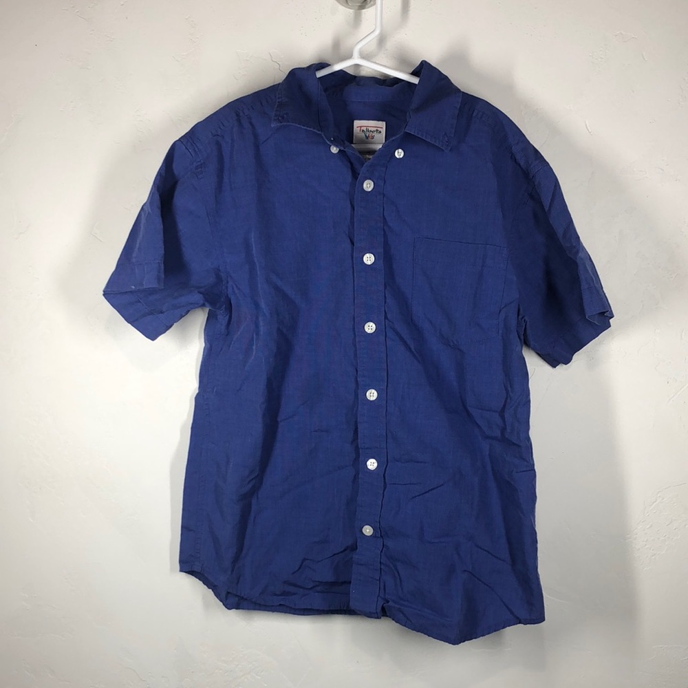 Talbots blue button down shirt size 10